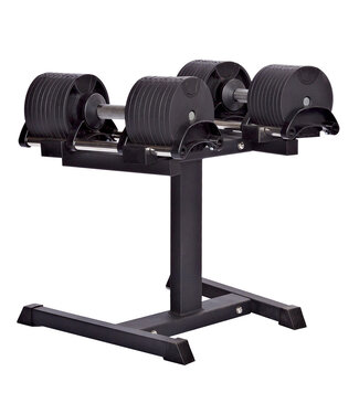 Athletic Performance Adjustable Dumbbell Set + Rack