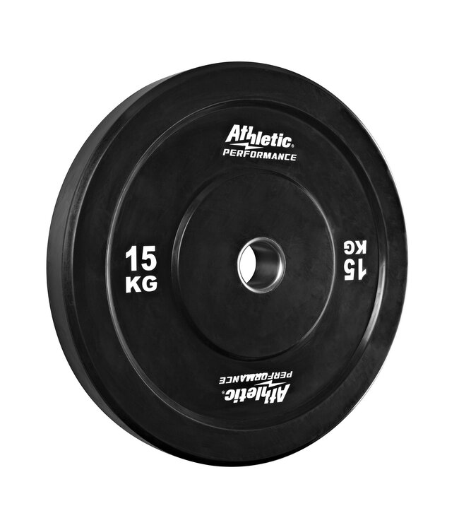 Athletic Performance Black Bumper Plate - 50 mm