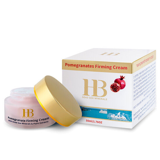 HB Dead Sea Minerals Granaatappel Dagcrème – Verstevigende Gezichts- en Décolleté Crème