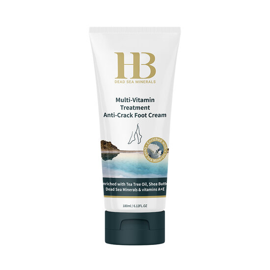 HB Dead Sea Minerals Intensief verzorgende voetcrème tegen kloven 180 ml