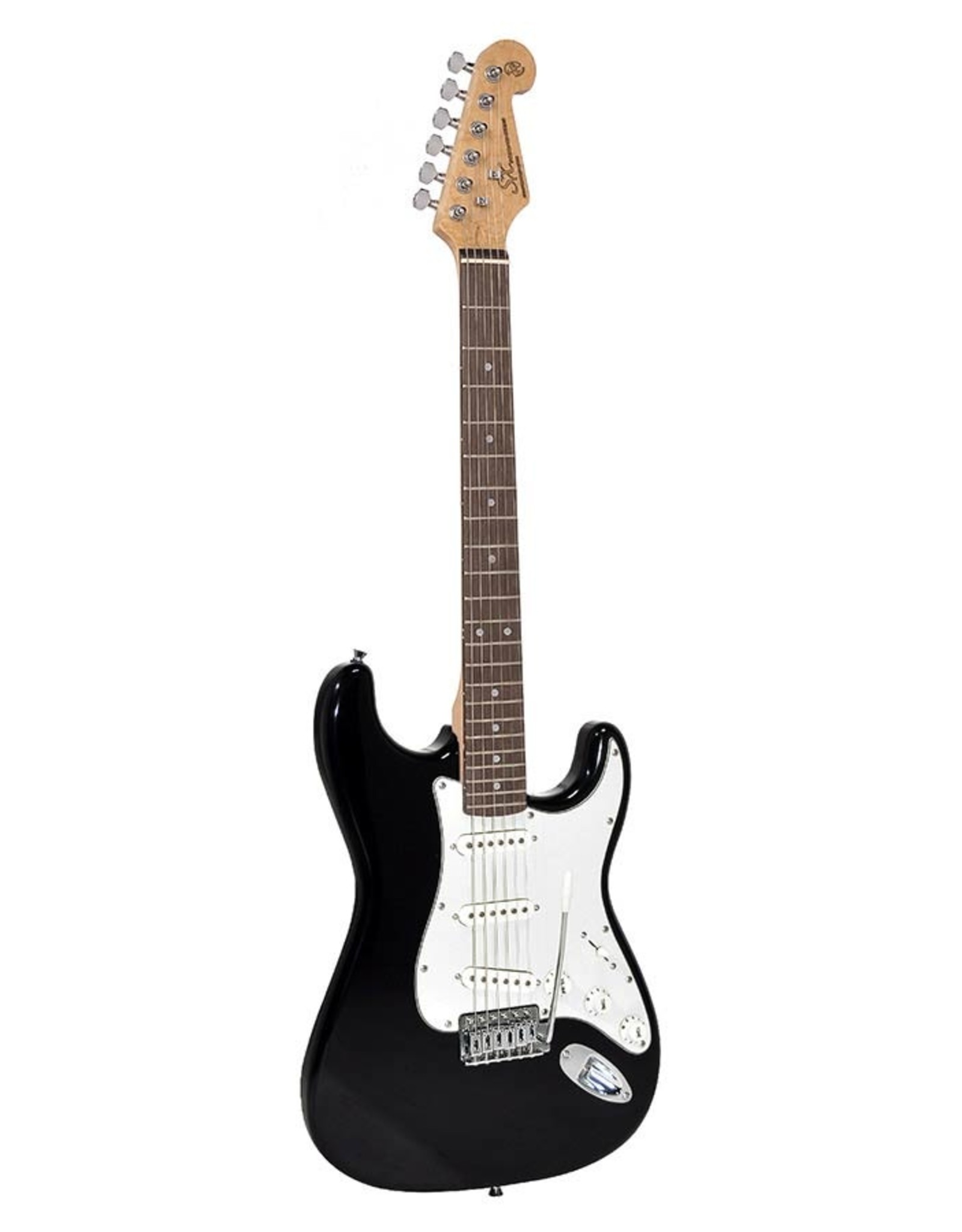 SX Electrische Gitaar SX ED1/BK Zwart Inclusief Gitaartas