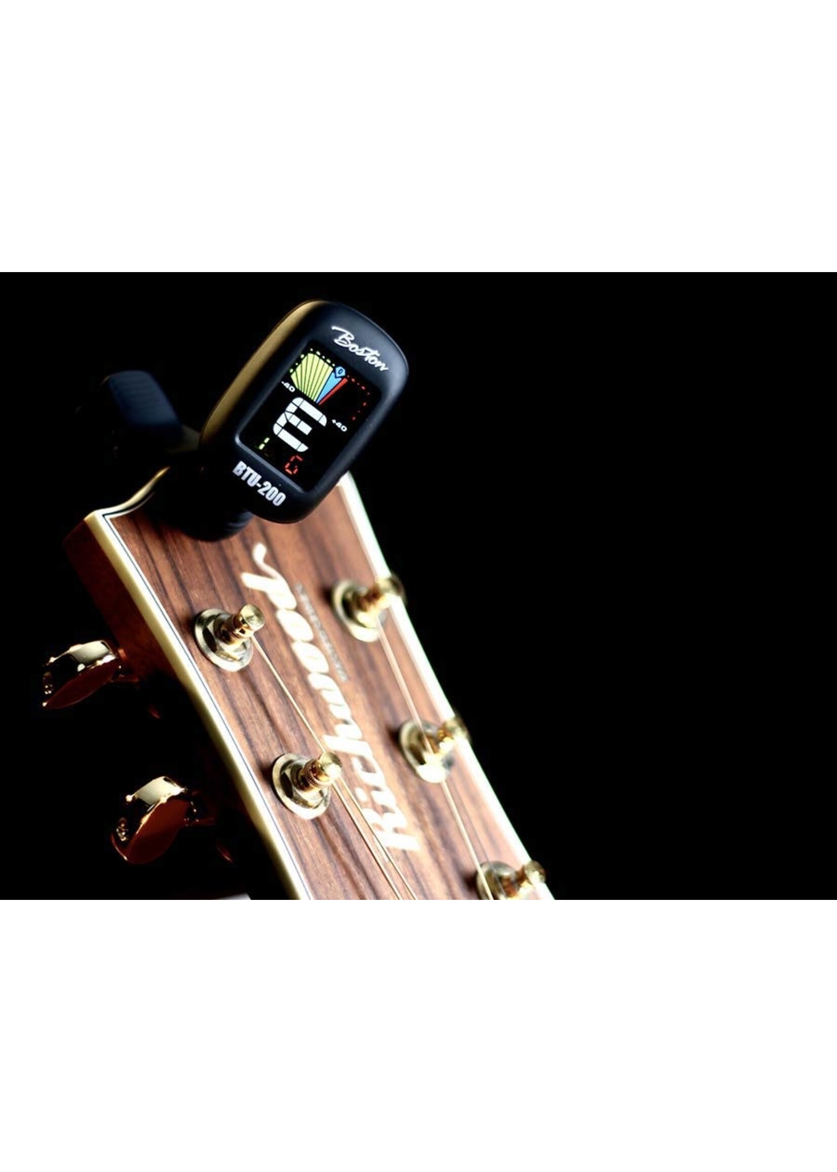 Boston   Boston chromatische clip-on tuner (ook G+B+U+V) full colour display BTU-200