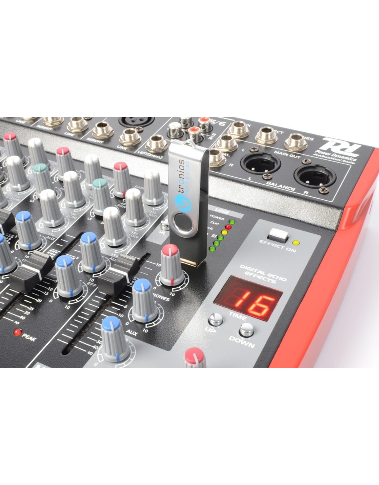 Power Dynamics Power Dynamics PDM-L905 Muziek Mixer 9-Kanaals MP3/ECHO