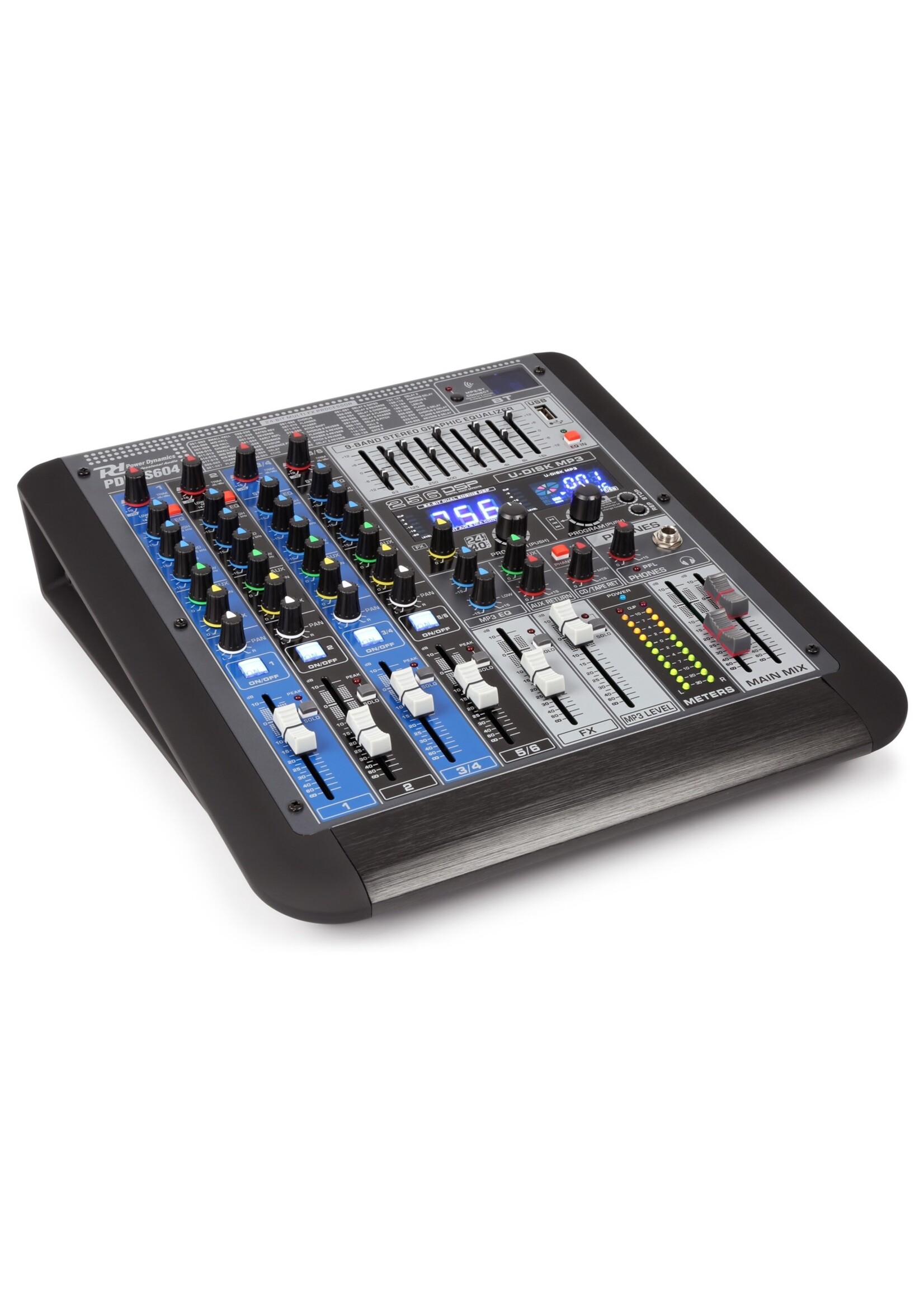 Power Dynamics Power Dynamics PDM-S604 6-Kanaals Professionele Analoge Mixer