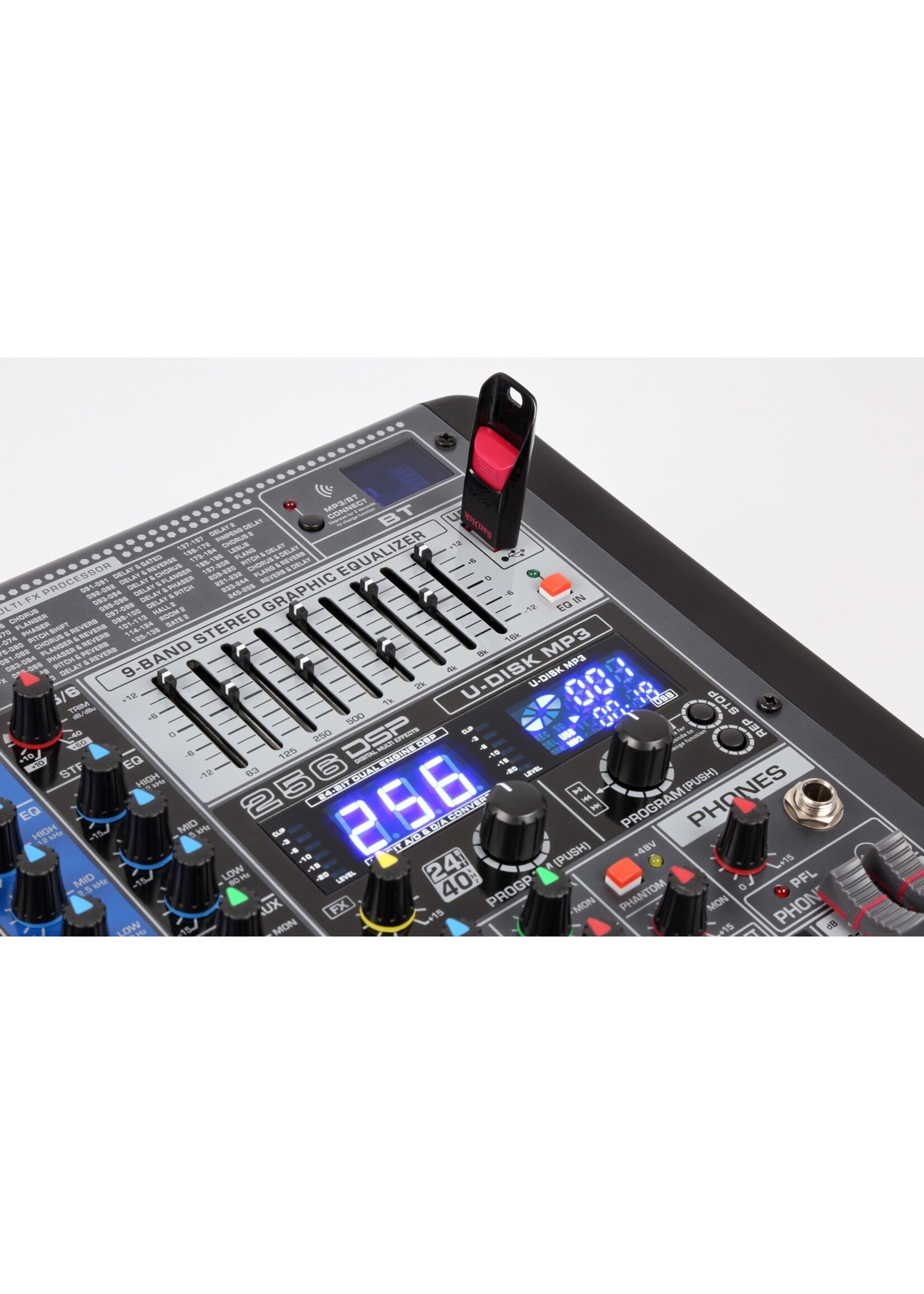 Power Dynamics Power Dynamics 12-Kanalen  Analog Mixer / PDM-S1204