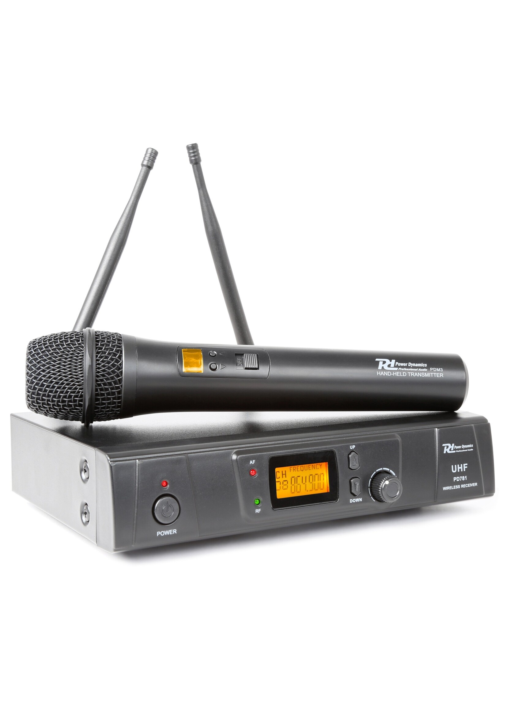Power Dynamics Power Dynamics PD781 1x 8-Kanaals UHF Draadloos Microfoonsysteem met Microfoon