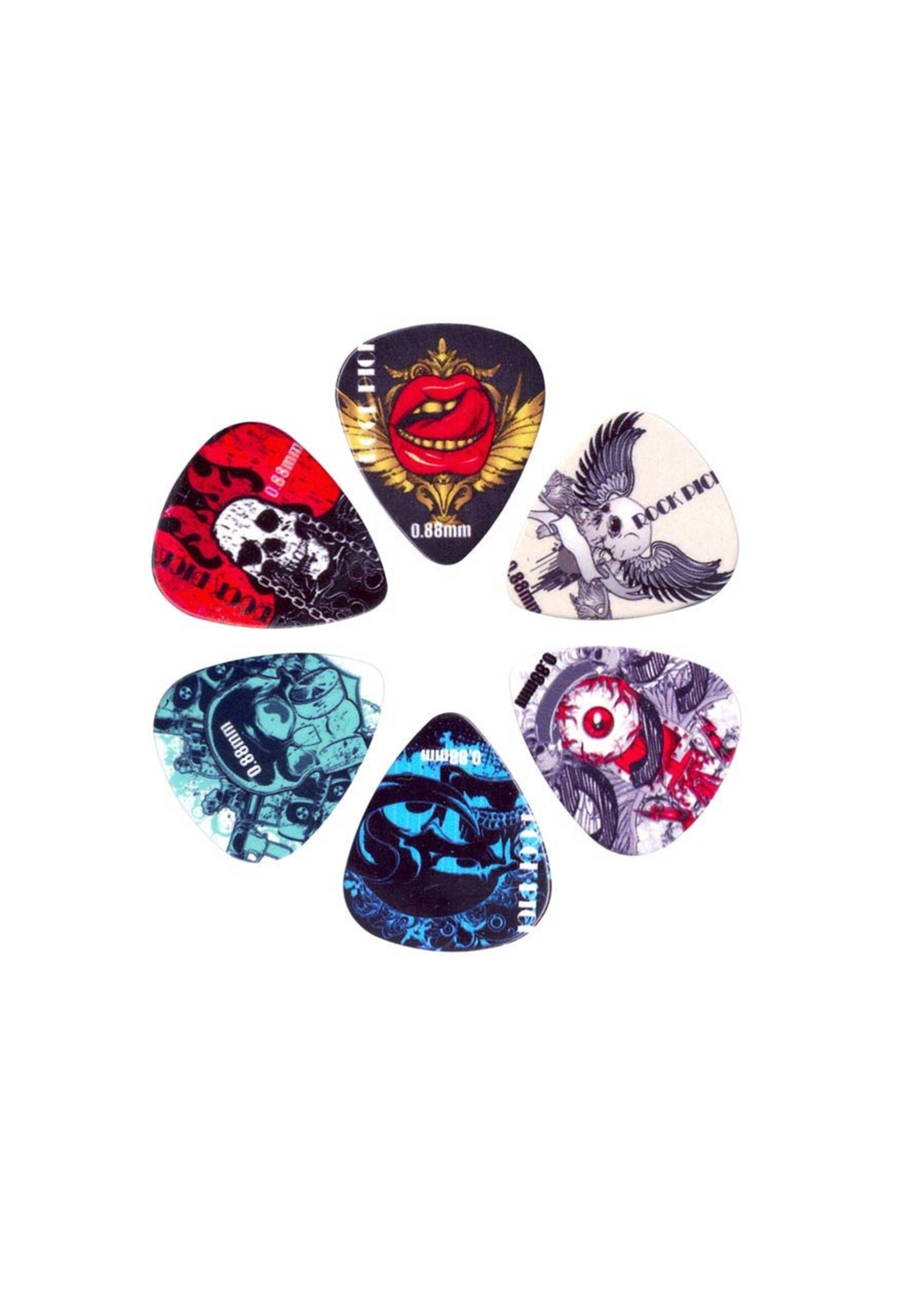 Boston  BRP6-088| Boston Rock Picks plectrum 6-pack