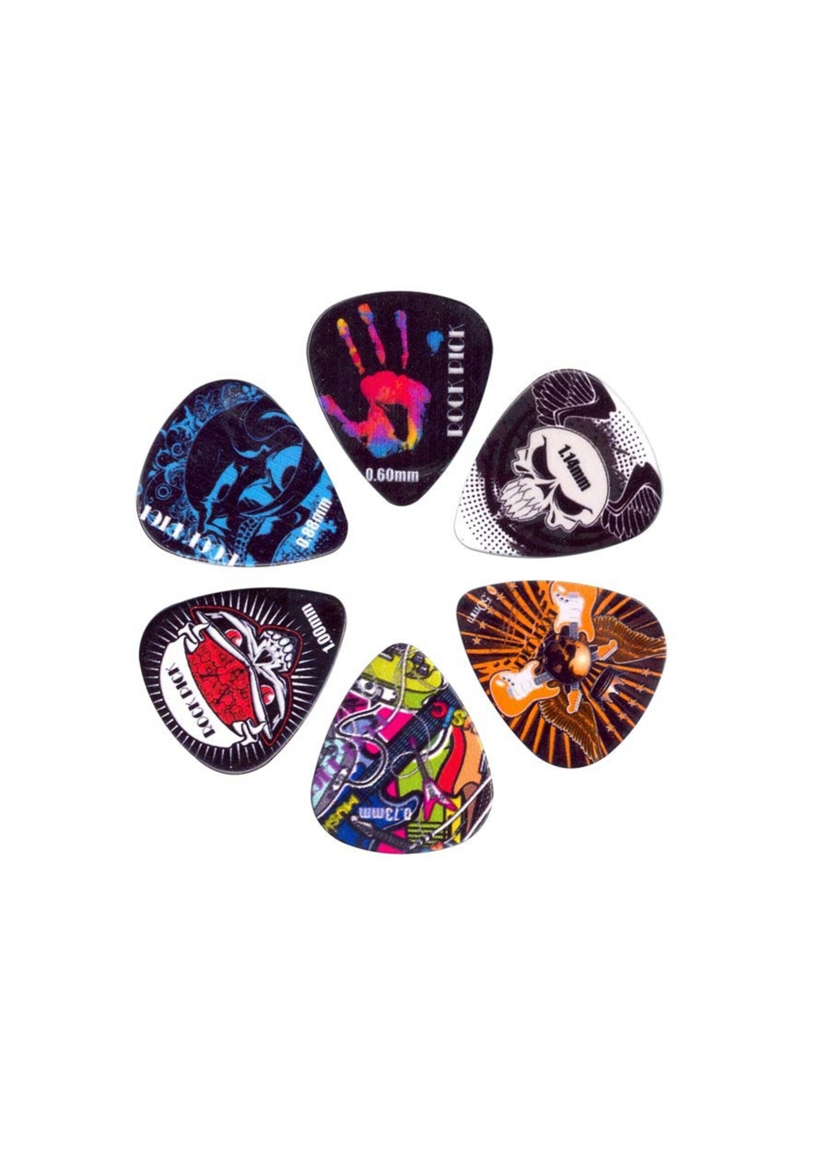 Boston  BRP6-MIX| Boston Rock Picks plectrum 6-pack