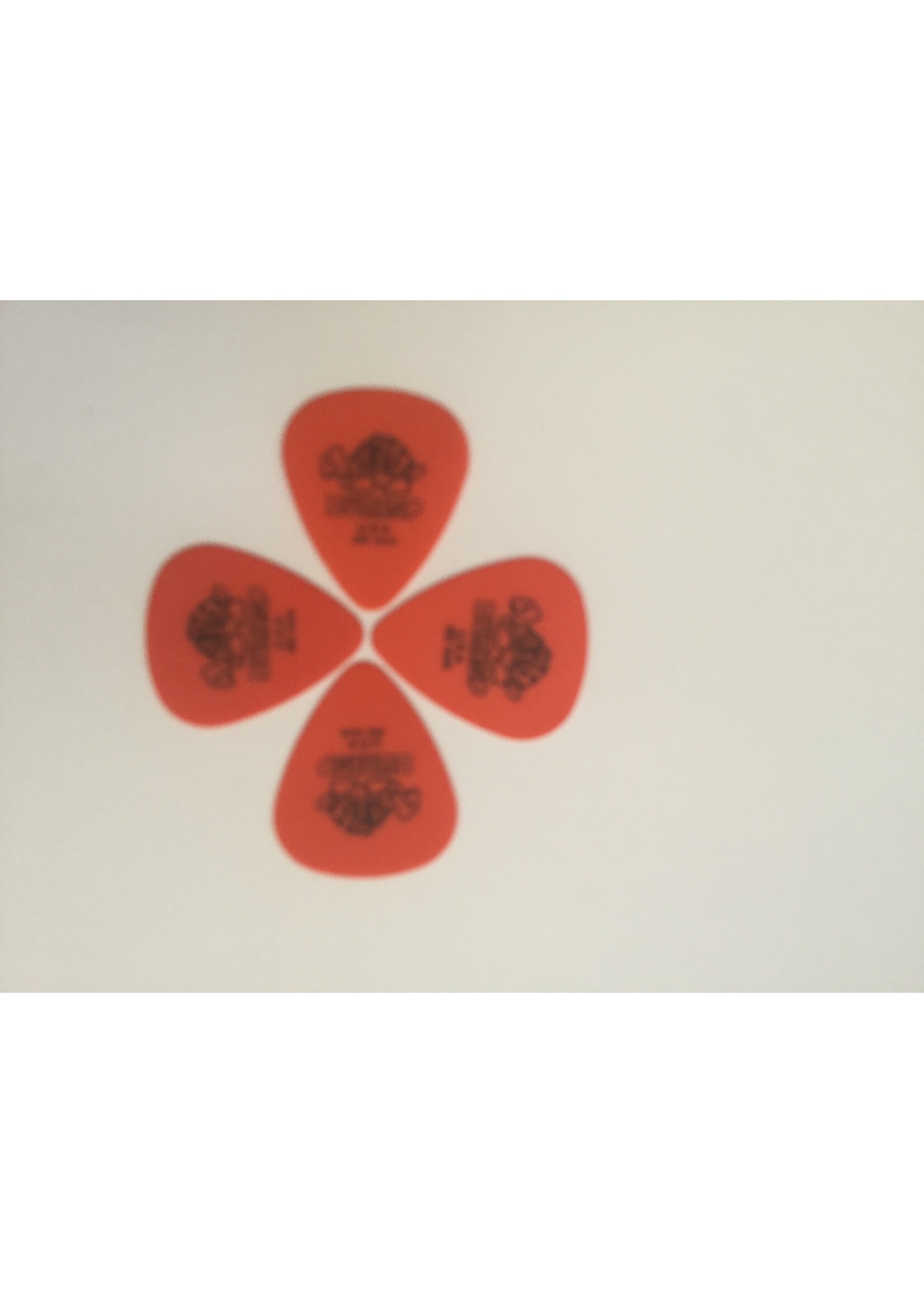 Dunlop 418-R-60| 4x Dunlop Tortex Standard 0.60 mm. plectra