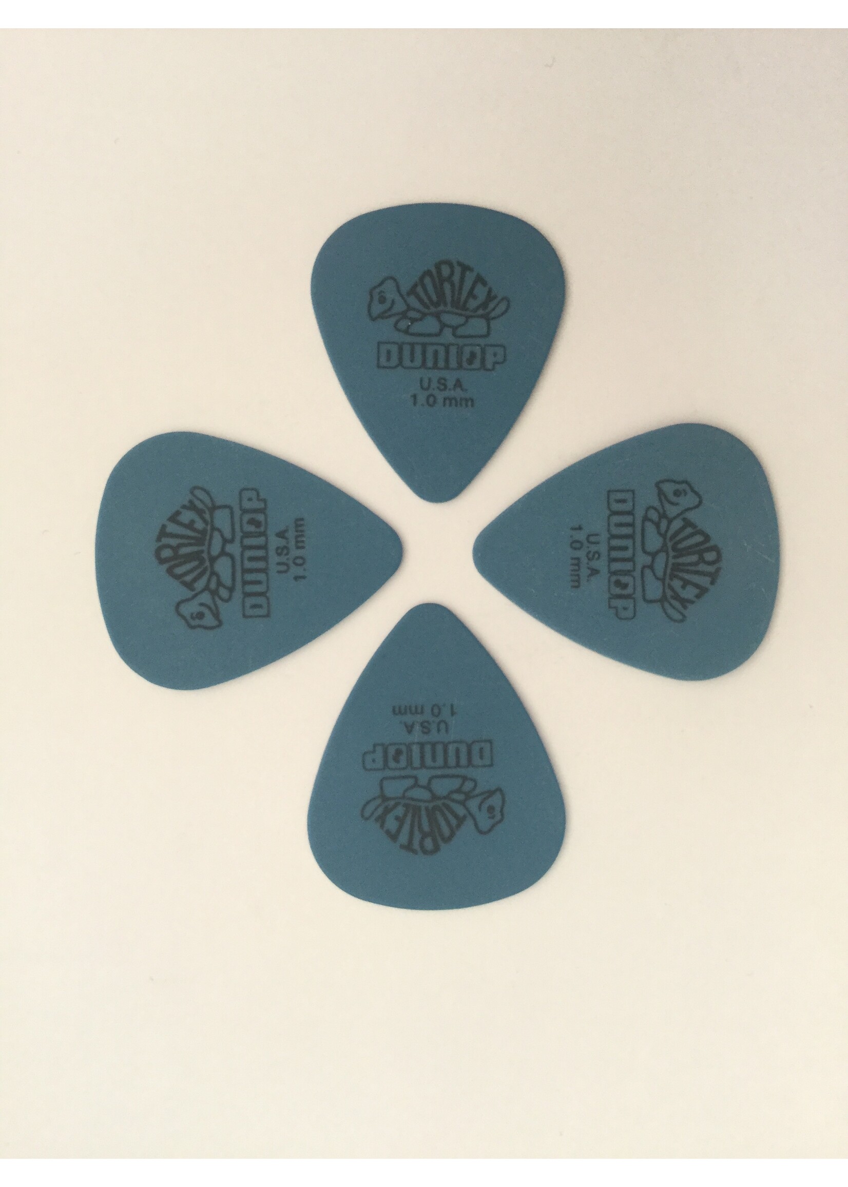 Dunlop      418-R-100| 4x  Dunlop Tortex Standard 1.00 mm. plectra
