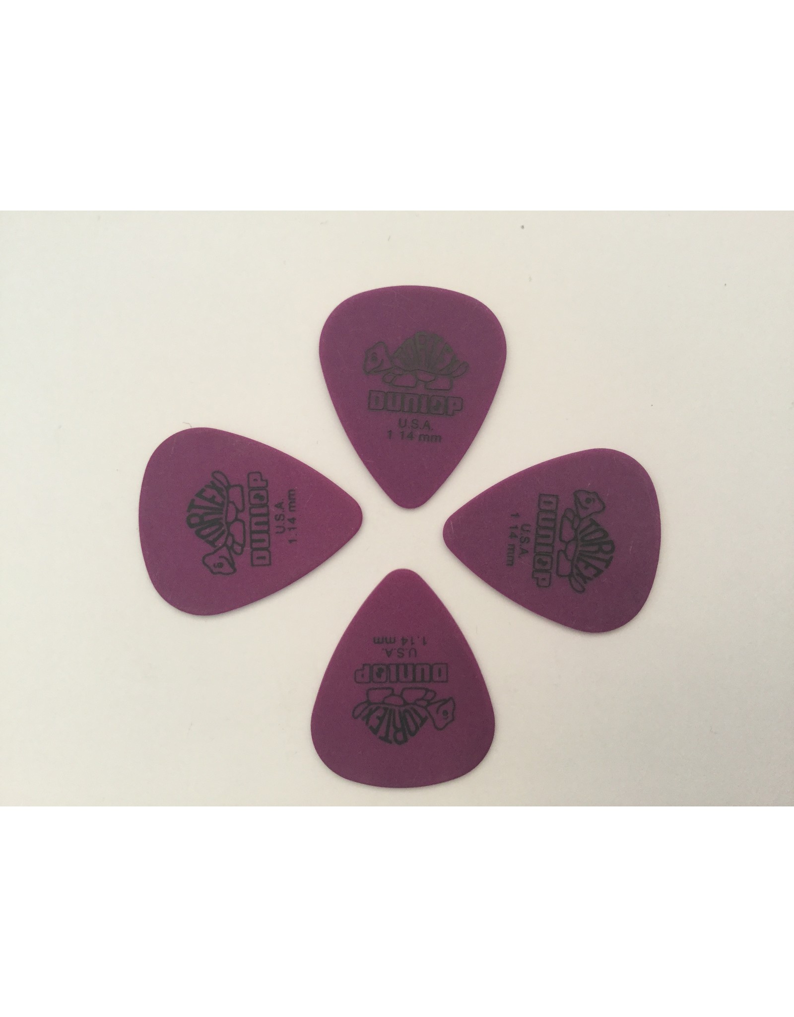 Dunlop 418-R-114| 4x Dunlop Tortex Standard 1.14 mm. plectra