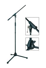 Boston  MS-1400-BK| Boston Stage Pro Series microfoonstatief met hengel en in hoogte verstelbaar 94-168cm