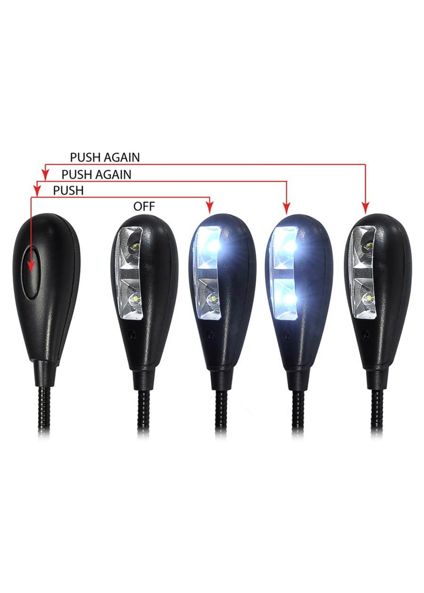 Boston  MSL-504| Boston lessenaar LED-licht met 2x2 LED's