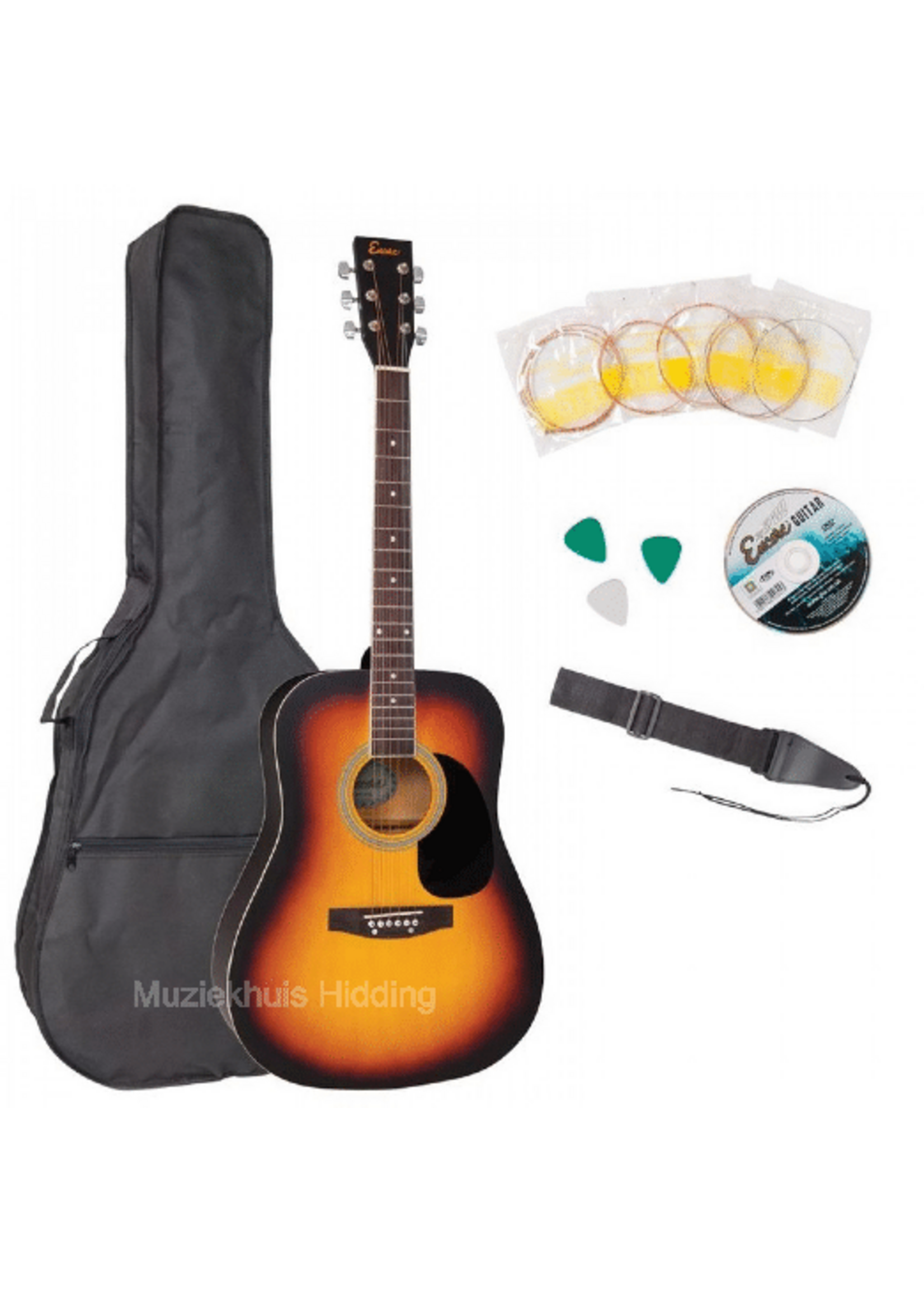 Encore Encore akoestische gitaar sunburst