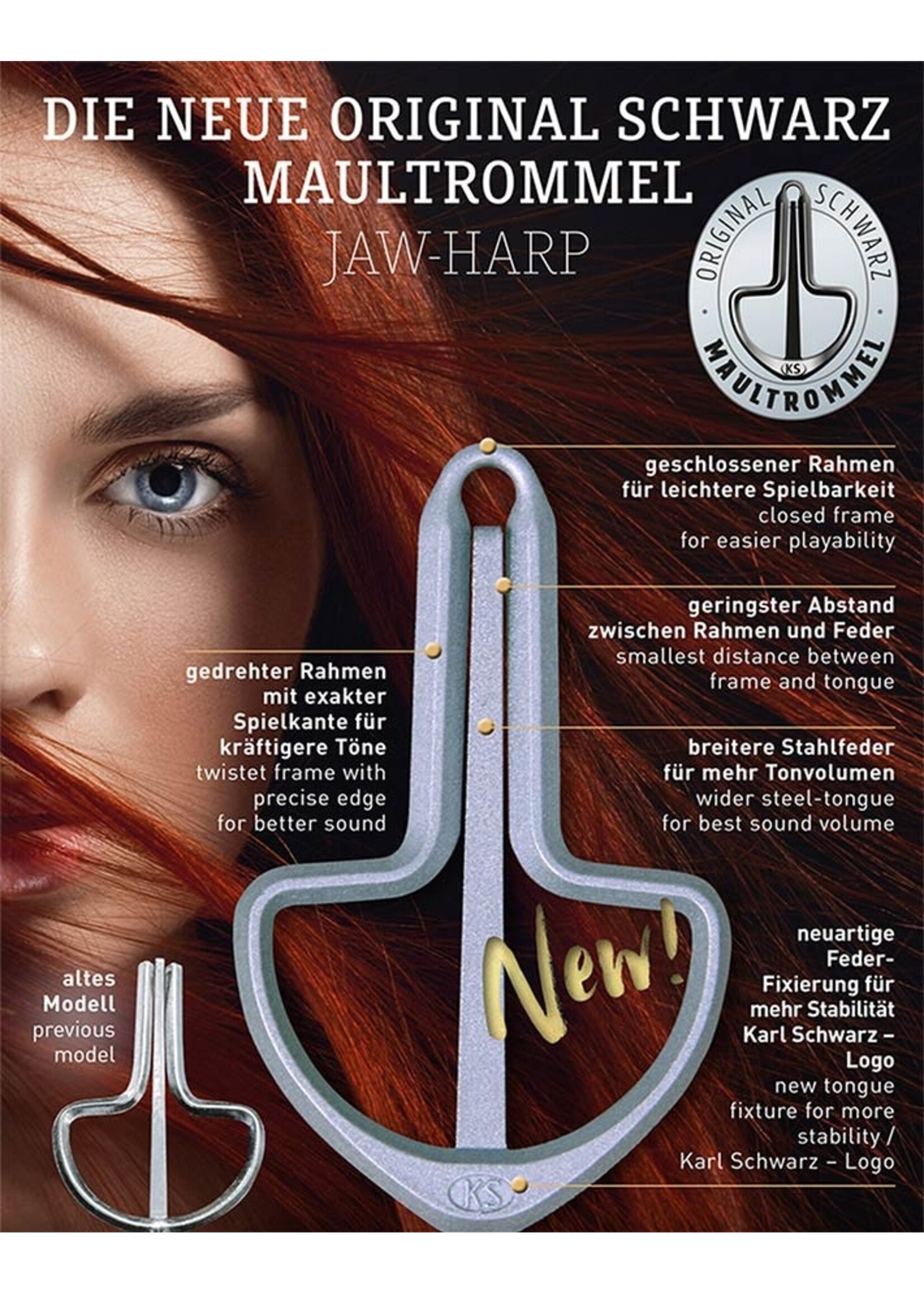 Schwarz Schwarz mond / kaak harp