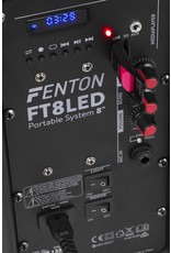 Fenton FT8LED Portable Sound System met Accu 8" 300W Bluetooth