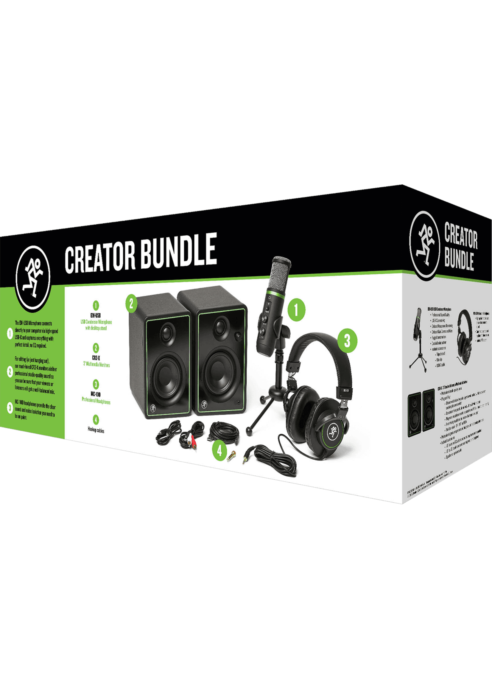 mackie Mackie Creator Bundle  podcasters, streaming