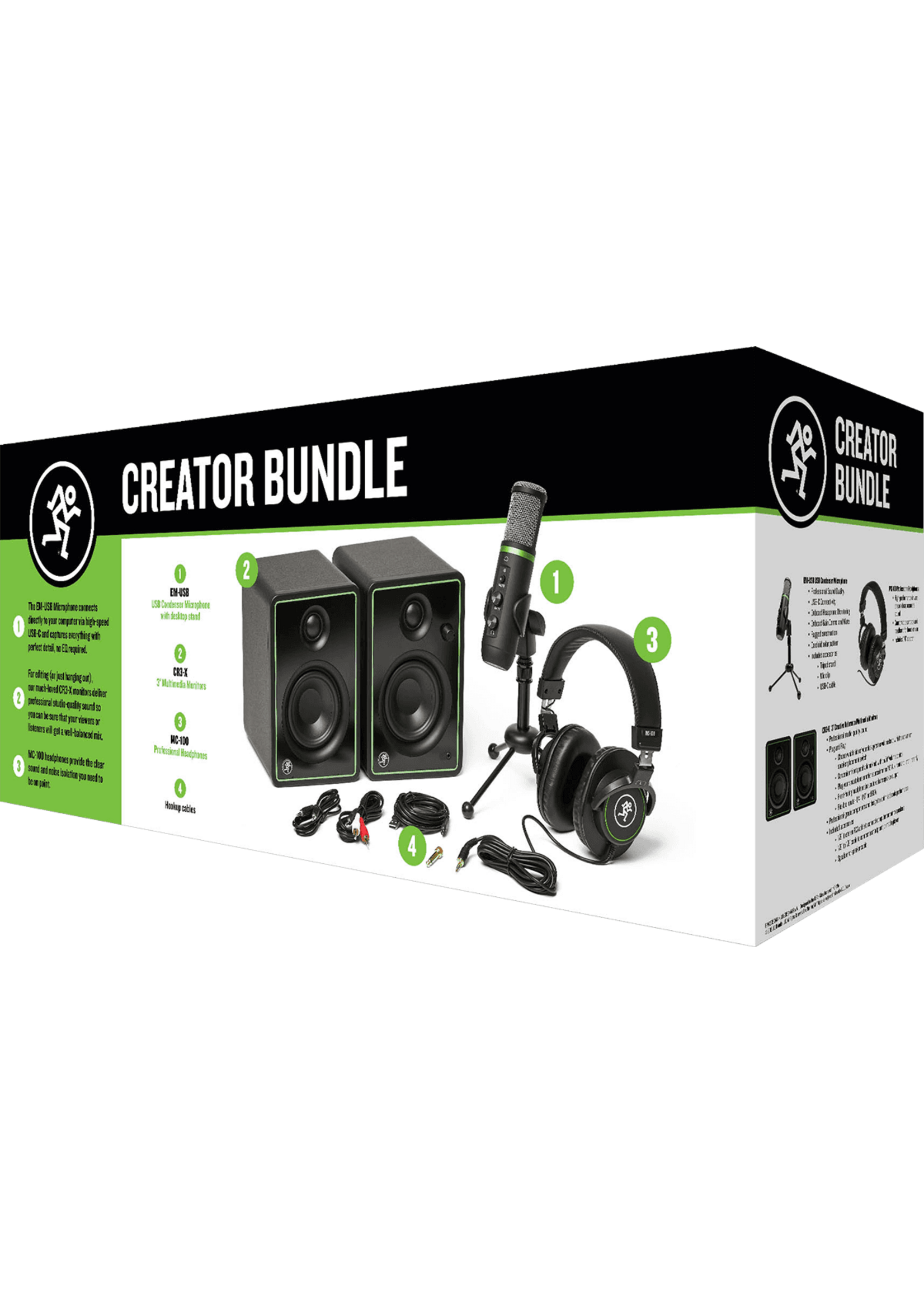 mackie Mackie Creator Bundle  podcasters, streaming