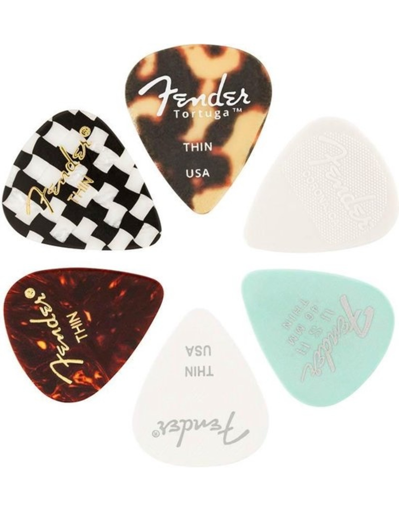 Fender 6 Fender Plectrums 0.46 MM Thin