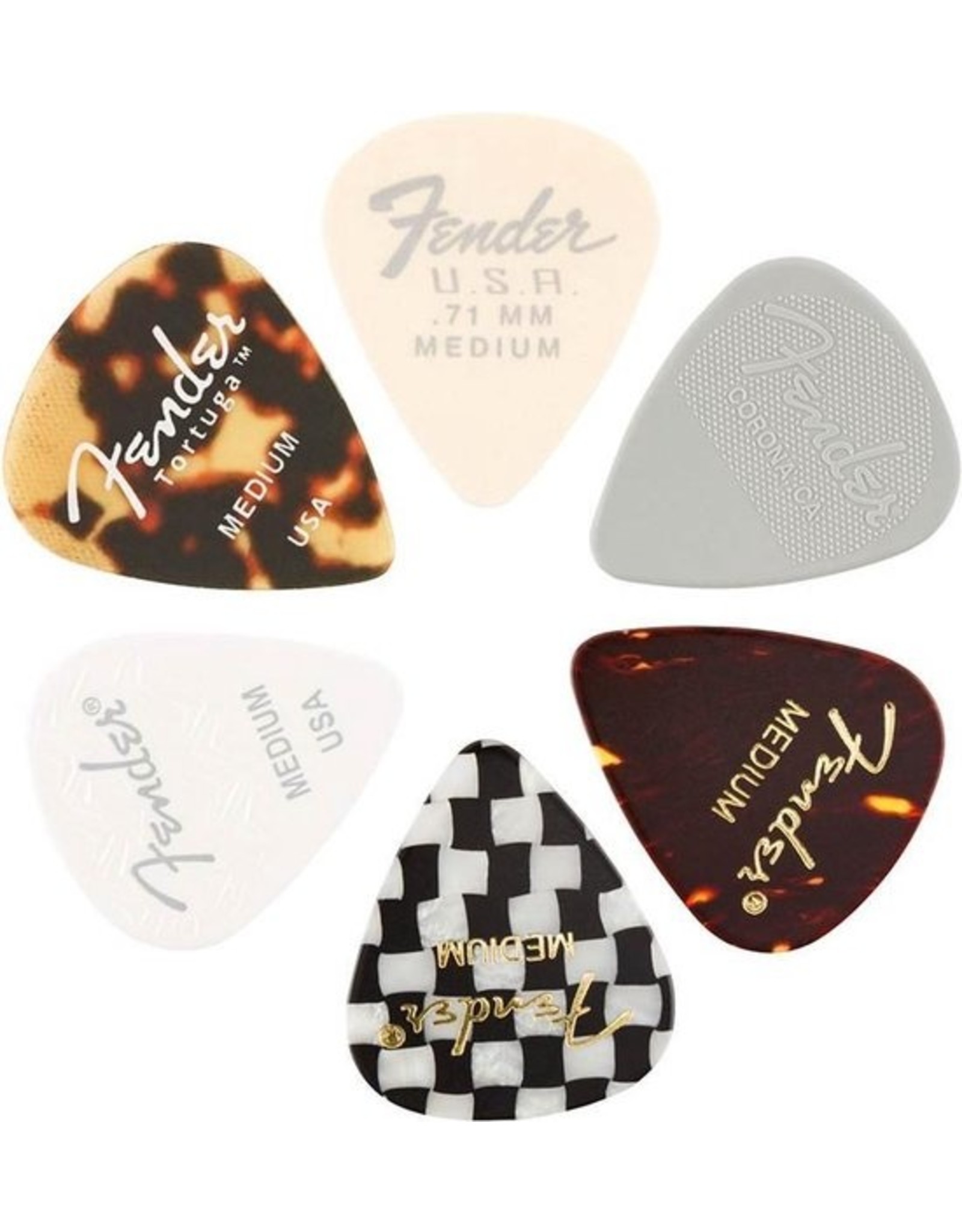 Fender 6 Fender Plectrums 0.71 MM Medium