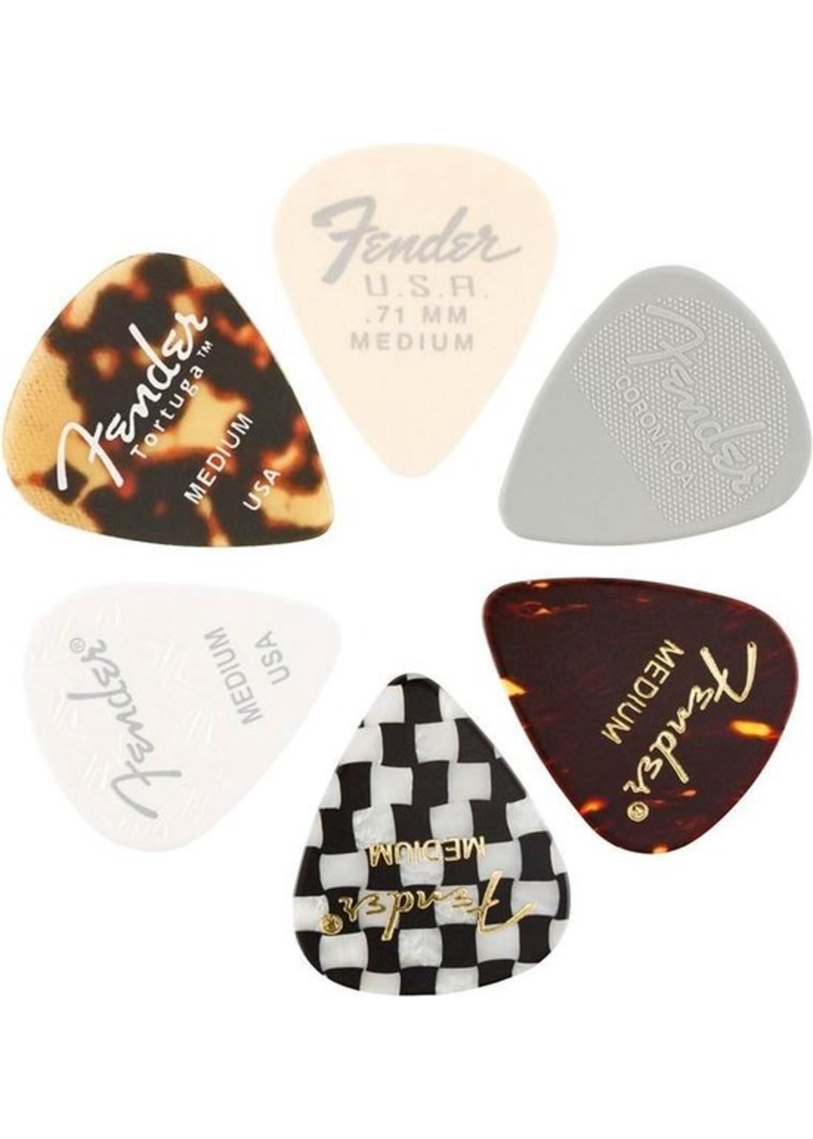Fender 6 Fender Plectrums 0.71 MM Medium
