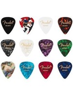 Fender Fender Plectrum Celluloid Medley Plectrums 12 stuks