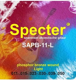 Specter Specter Strings premium professionele snaren voor de Akoestische Gitaar | Akoestische snarenset | Stalen snaren | Western gitaa