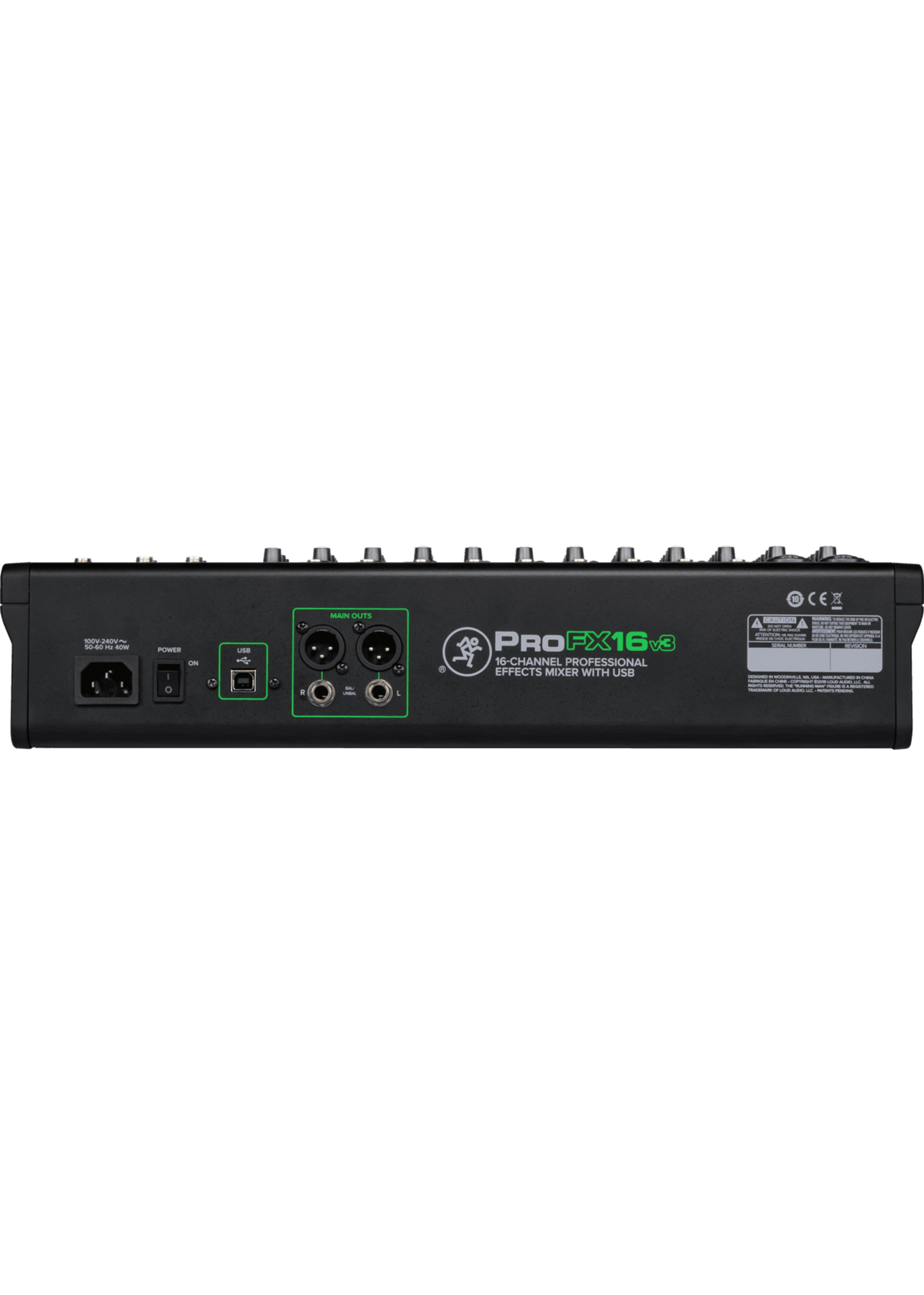 mackie Mackie ProFX16v3 FX-mixer Met USB-interface