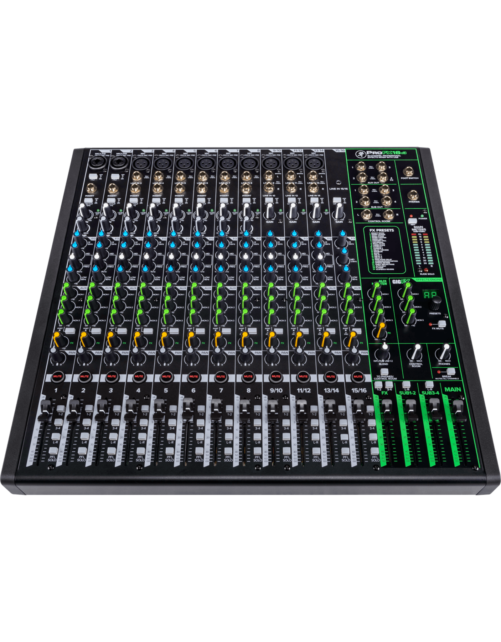 mackie Mackie ProFX16v3 FX-mixer Met USB-interface