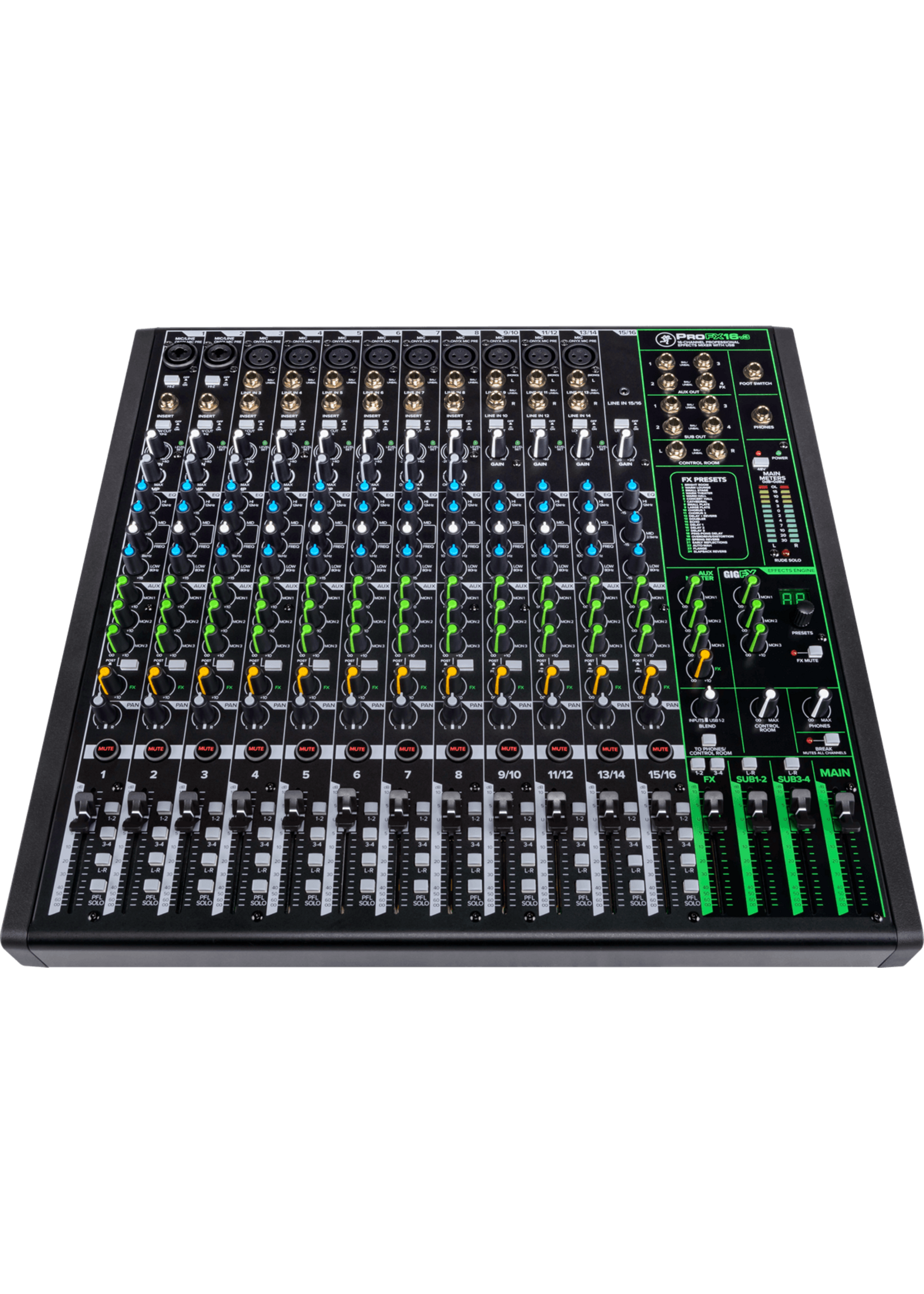 mackie Mackie ProFX16v3 FX-mixer Met USB-interface