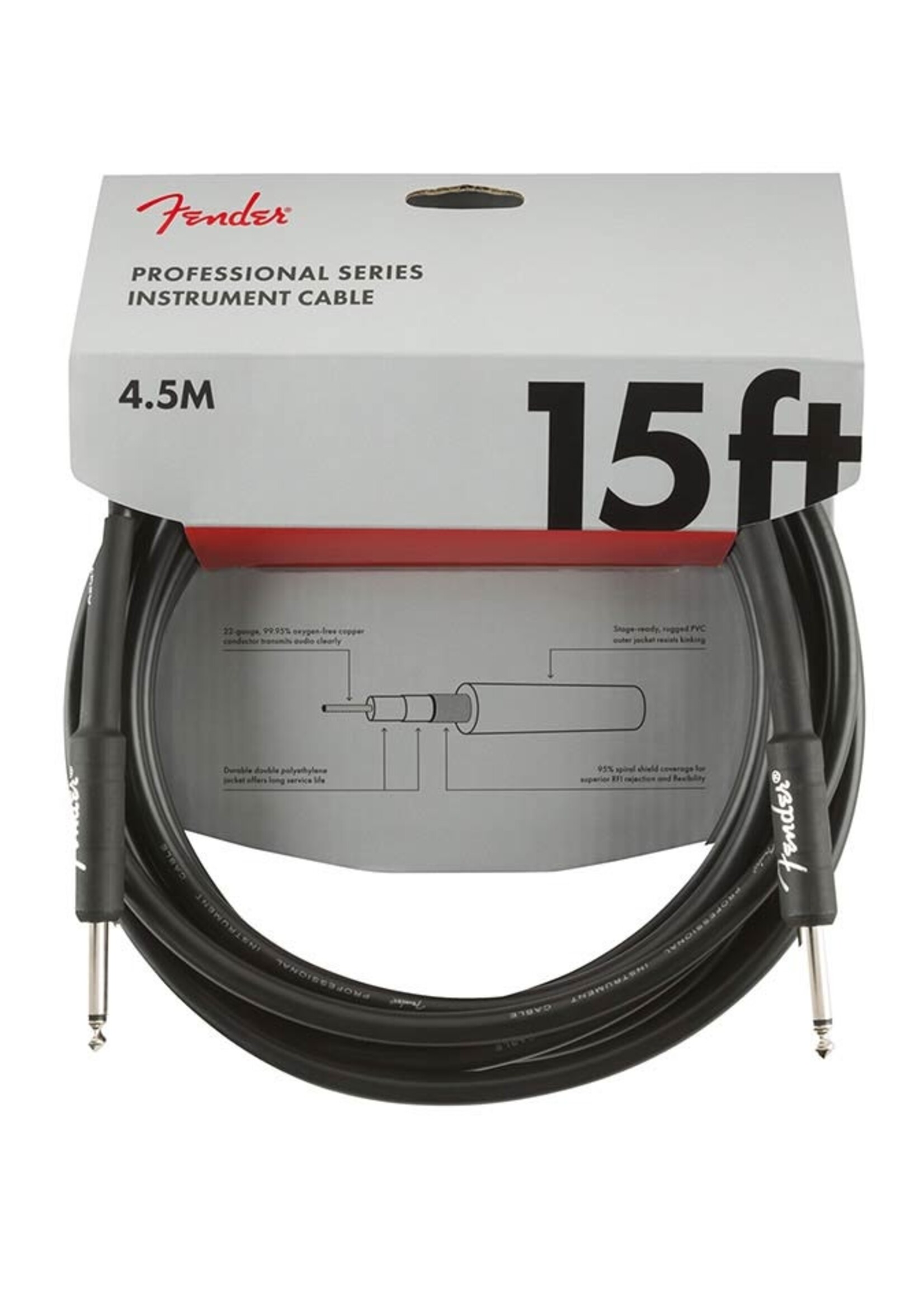 Fender Fender Professional Series Gitaar Kabel 4.5m