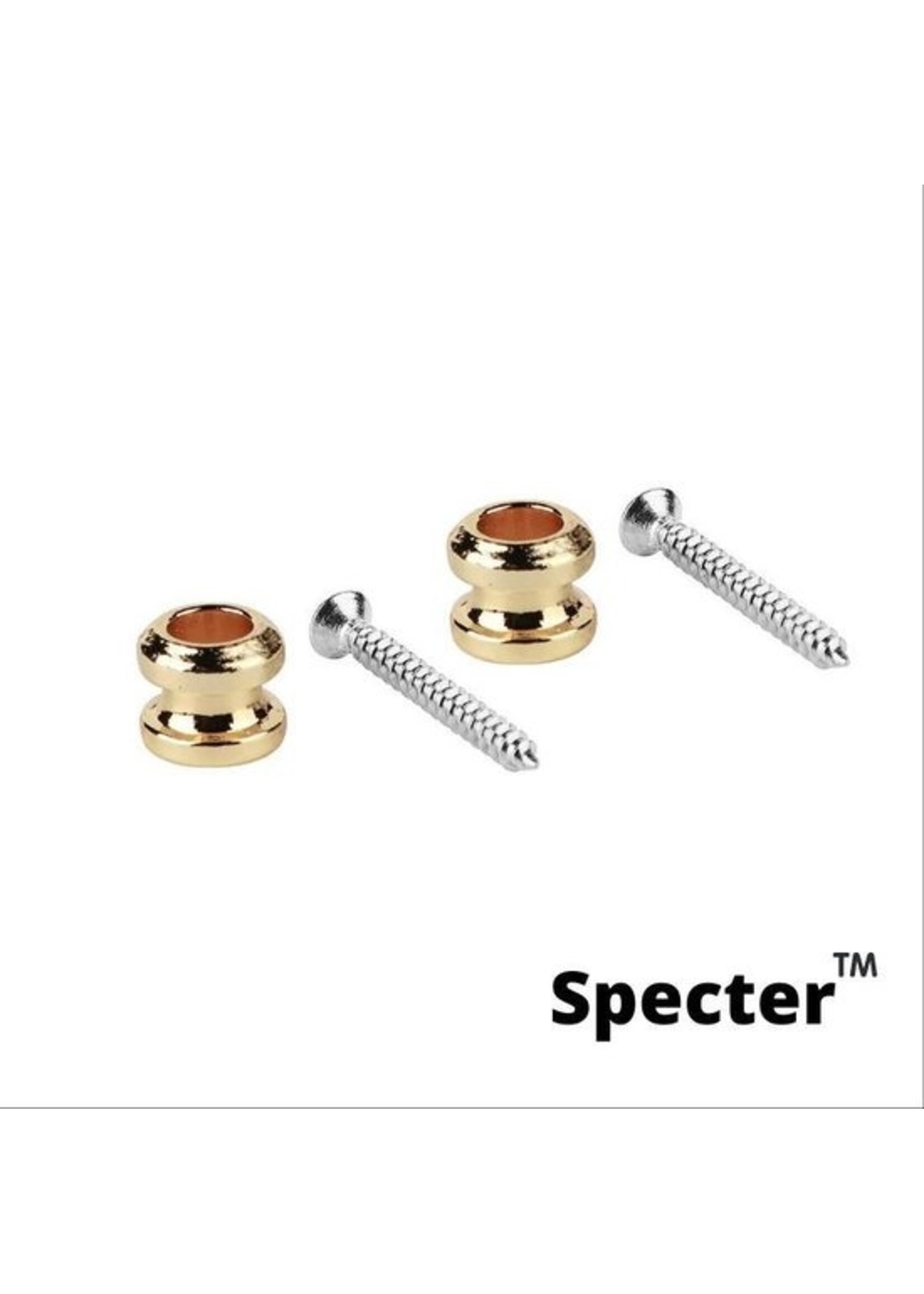 Specter Specter Straplock systeem voor gitaar - 2 straplocks Goud