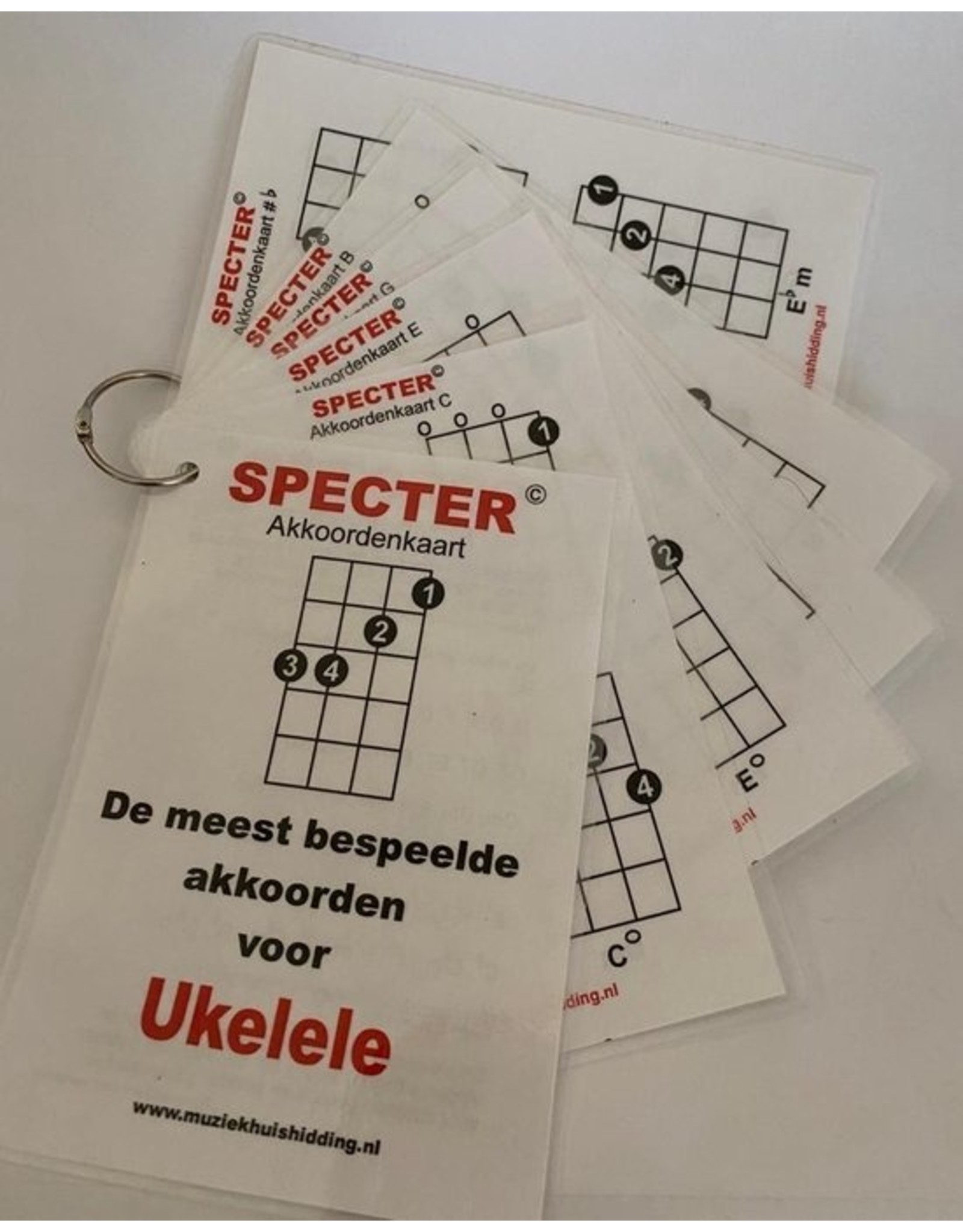 Specter Akkoorden - de meest bespeelde akkoorden voor ukelele