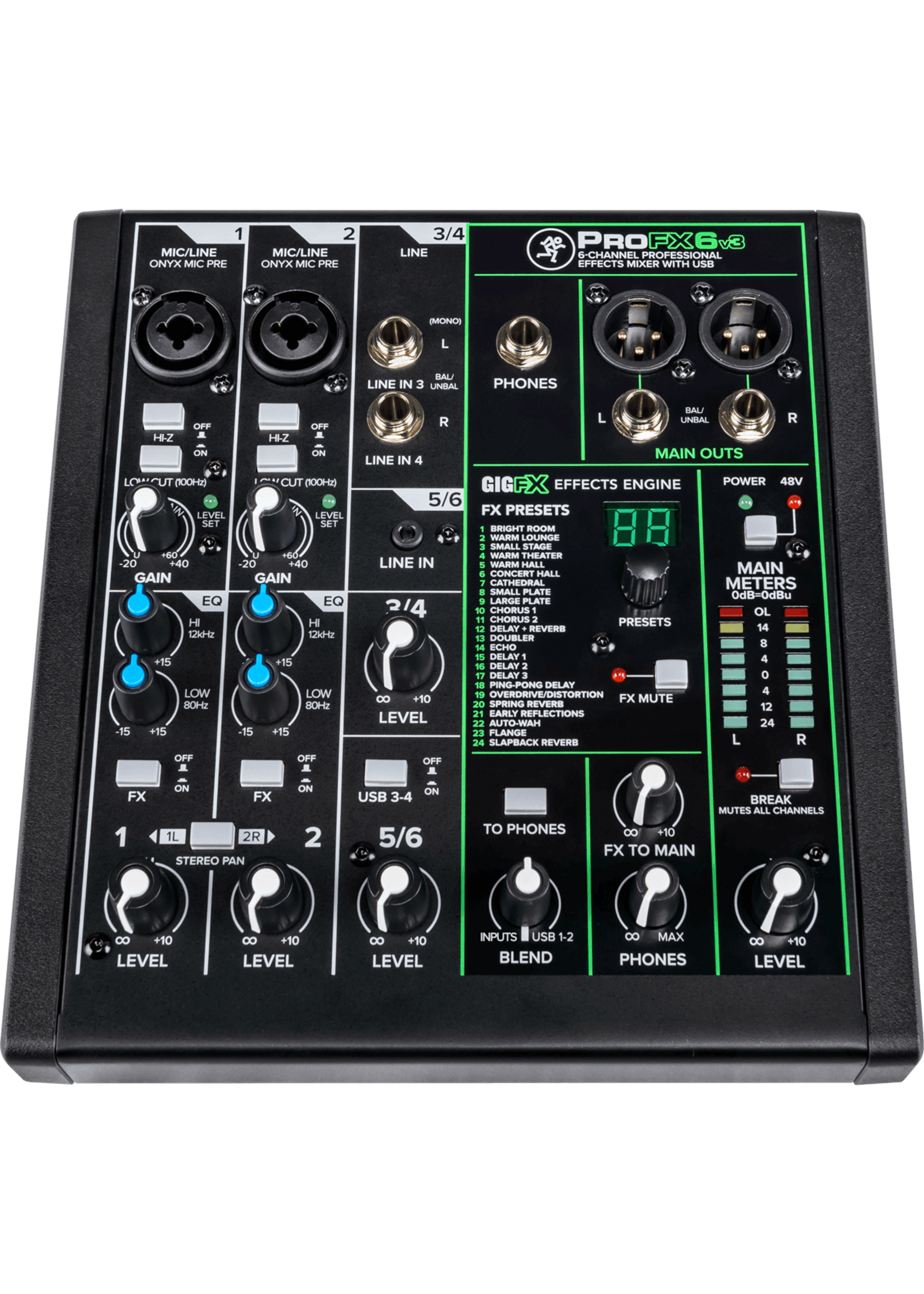 mackie MACKIE - SMK PROFX6V3 usb mengpaneel