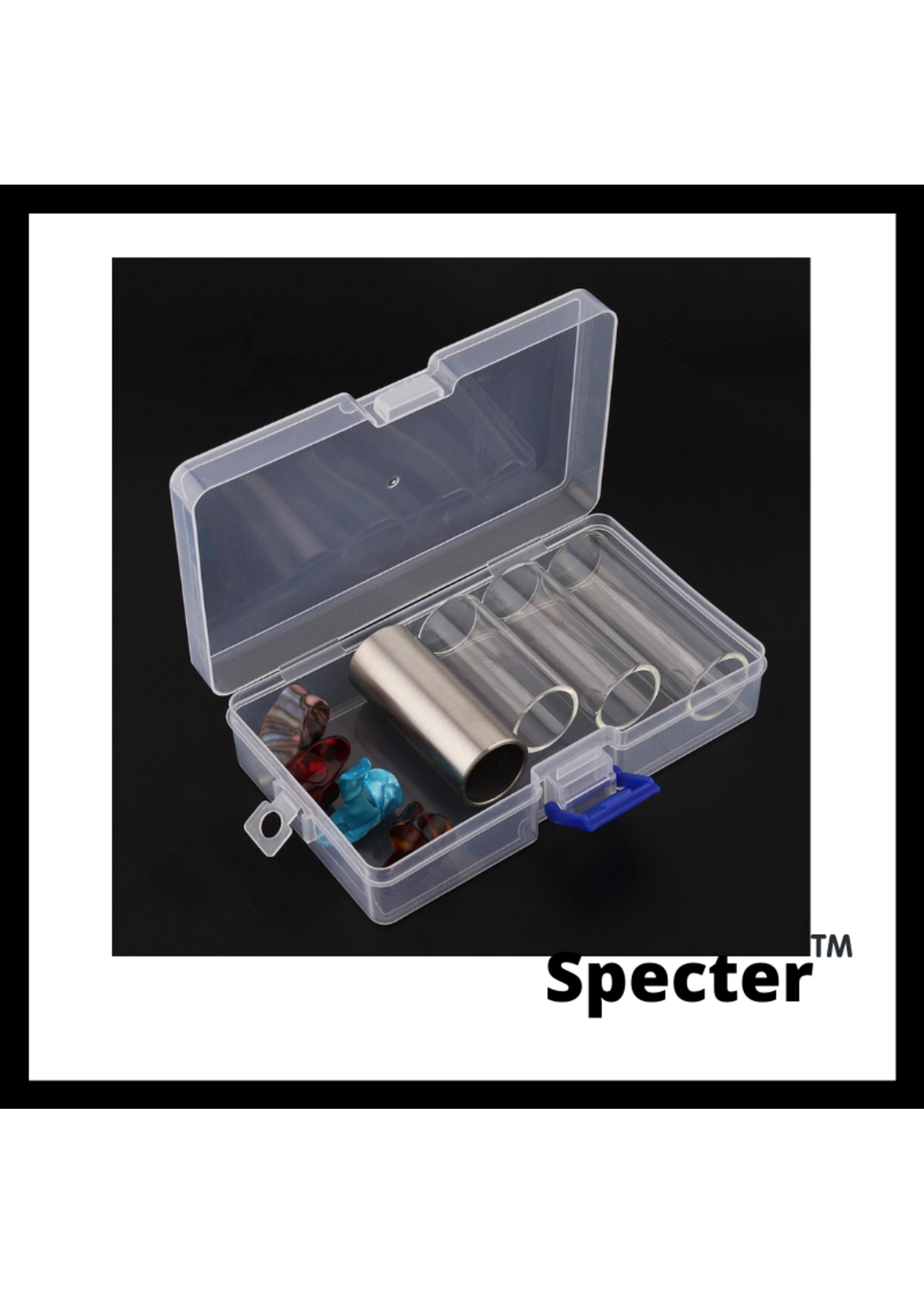 Specter Specter Gitaar Slide / Plectrum Set / 4 slides / 4 duimplectrums
