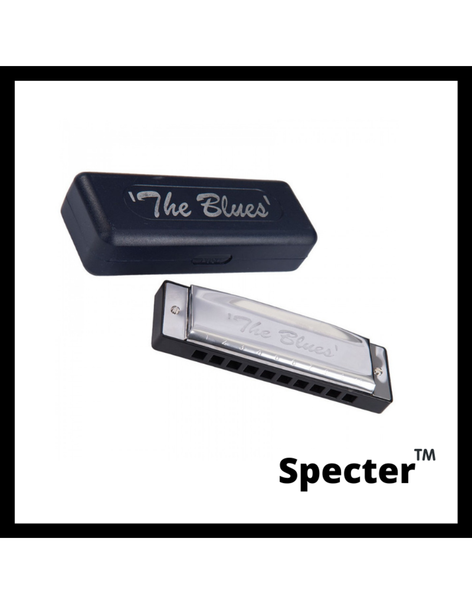 knecht Verval Ontaarden Specter Blues Mondharmonica Toonsoort G - Muziekhuis Hidding