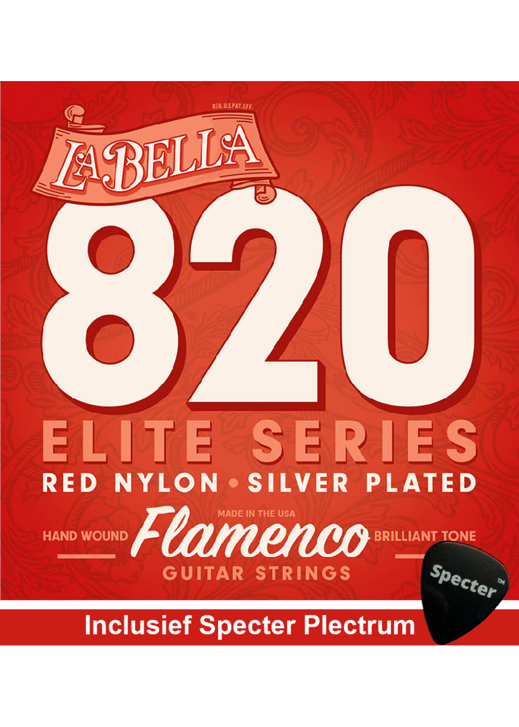 La Bella La Bella Pro Gitaarsnaren Voor De Klassieke Gitaar Met Specter Plectrum | Snarenset | Klassiek | Nylon