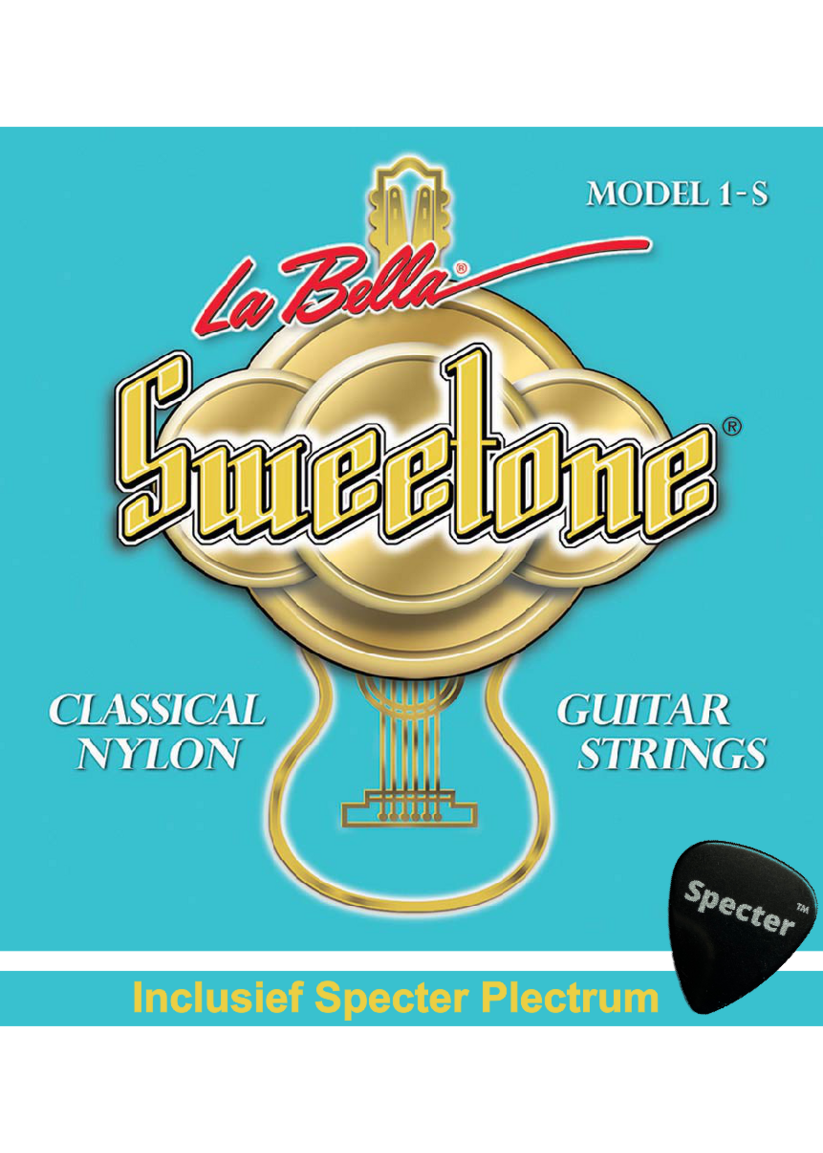 La Bella La Bella Sweettone Gitaarsnaren Voor De Klassieke Gitaar Met Specter Plectrum | Snarenset | Klassiek | Nylon