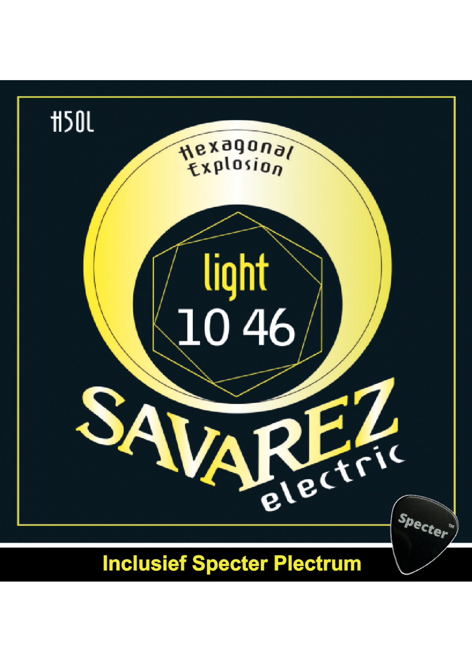 Savarez Savarez H50L  Premium Gitaarsnaren Voor De Elektrische Gitaar Met Specter Plectrum | Snarenset | Elektrisch | Stalen Snaren