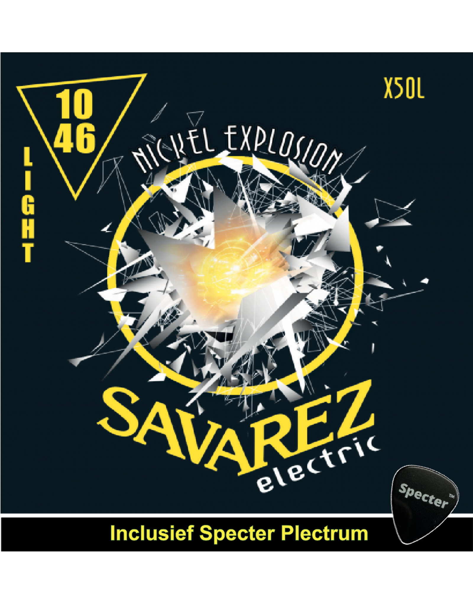 Savarez Savarez X50L Premium Gitaarsnaren Voor De Elektrische Gitaar Met Specter Plectrum | Snarenset | Elektrisch | Stalen Snaren