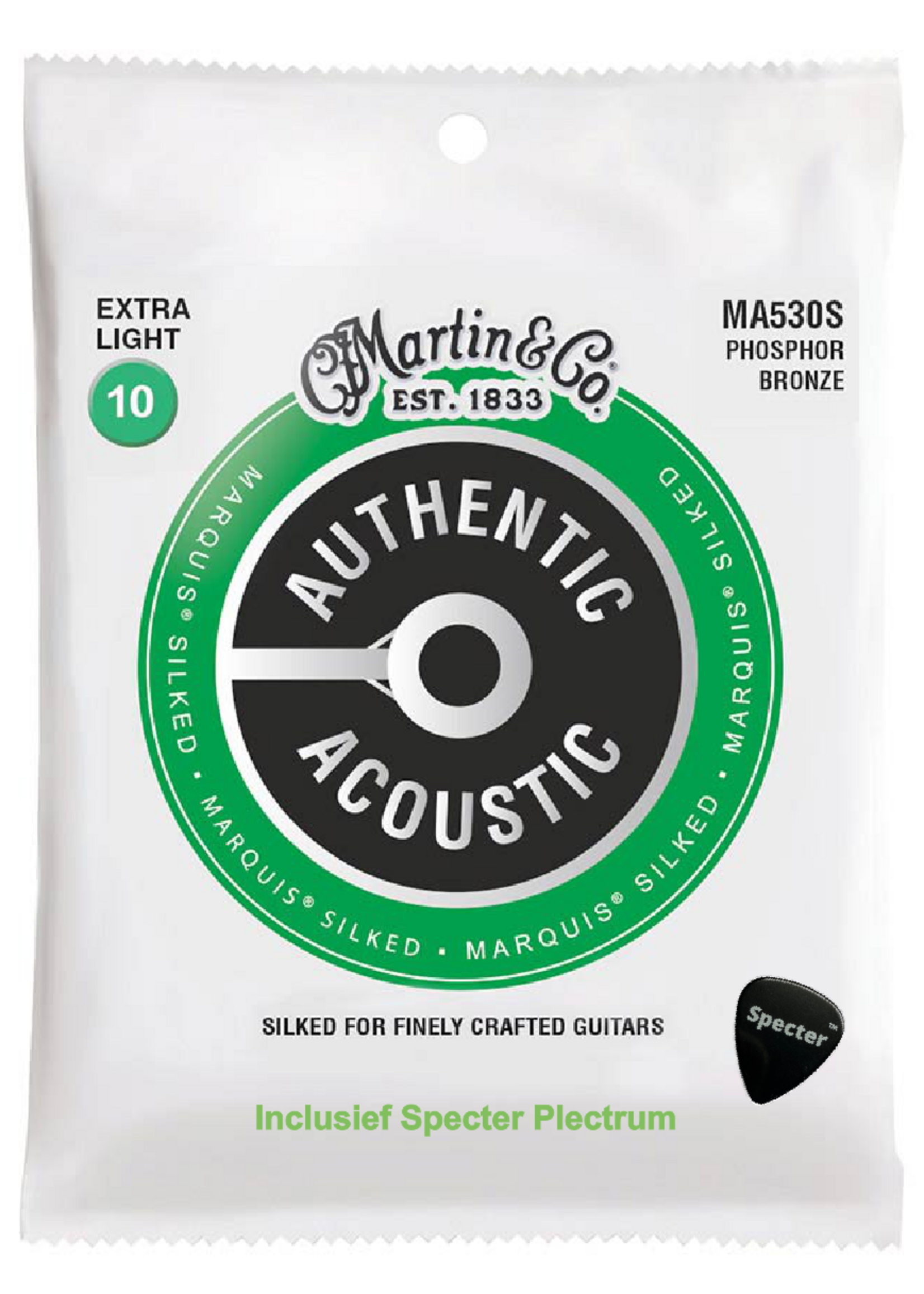 Martin & Co Martin MA530S Gitaar Snaren voor de Akoestische gitaar Met Specter Plectrum