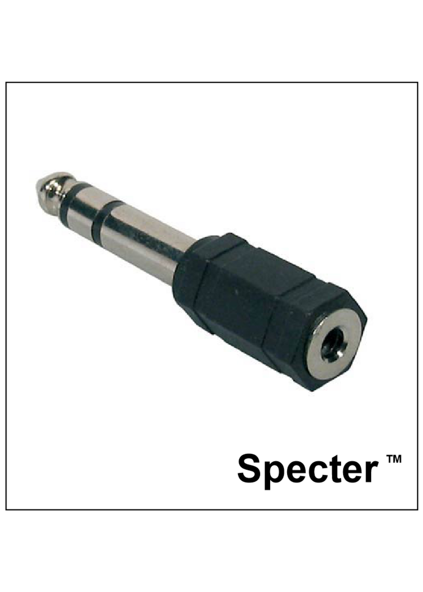 specter Specter Verloopplug van Mini Jack naar Grote Jack 6.3mm