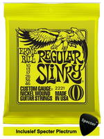 Ernie Ball Ernie Ball 2221 - Gitaar Snaren - Maat 0.10 Met Specter Plectrum