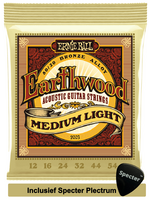 Ernie Ball Ernie Ball P02003 Gitaar Staal Akoestisch 6 stuk(s) Gitaarsnaren met Specter Plectrum