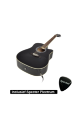 Richwood  Semi Akoestische Elektrische Gitaar Artist Series met Plectrum | Ingebouwde Tuner / Stemapparaat | Gitaar | Akoestisch | Elektrisch |Gitaar met accessoires