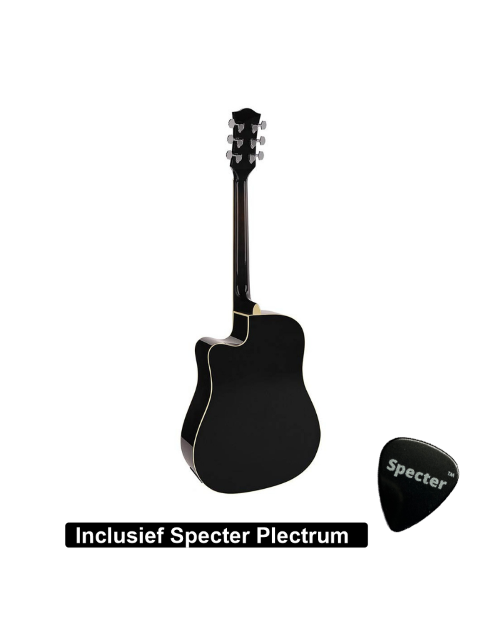 Richwood  Semi Akoestische Elektrische Gitaar Artist Series met Plectrum | Ingebouwde Tuner / Stemapparaat | Gitaar | Akoestisch | Elektrisch |Gitaar met accessoires