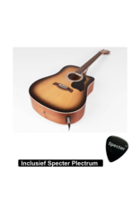 Richwood  Semi Akoestische Elektrische Gitaar Artist Series met Plectrum | Ingebouwde Tuner / Stemapparaat | Gitaar | Akoestisch | Elektrisch |Gitaar met accessoires