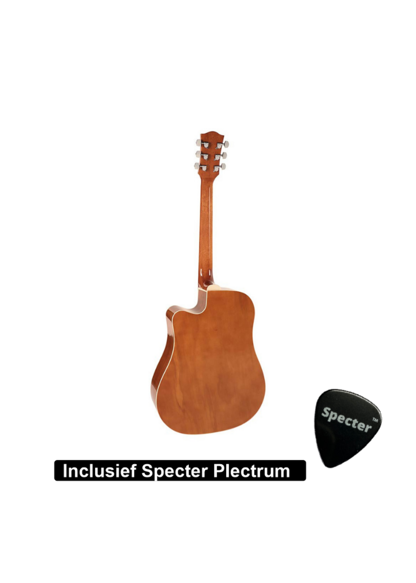 Richwood  Semi Akoestische Elektrische Gitaar Artist Series met Plectrum | Ingebouwde Tuner / Stemapparaat | Gitaar | Akoestisch | Elektrisch |Gitaar met accessoires