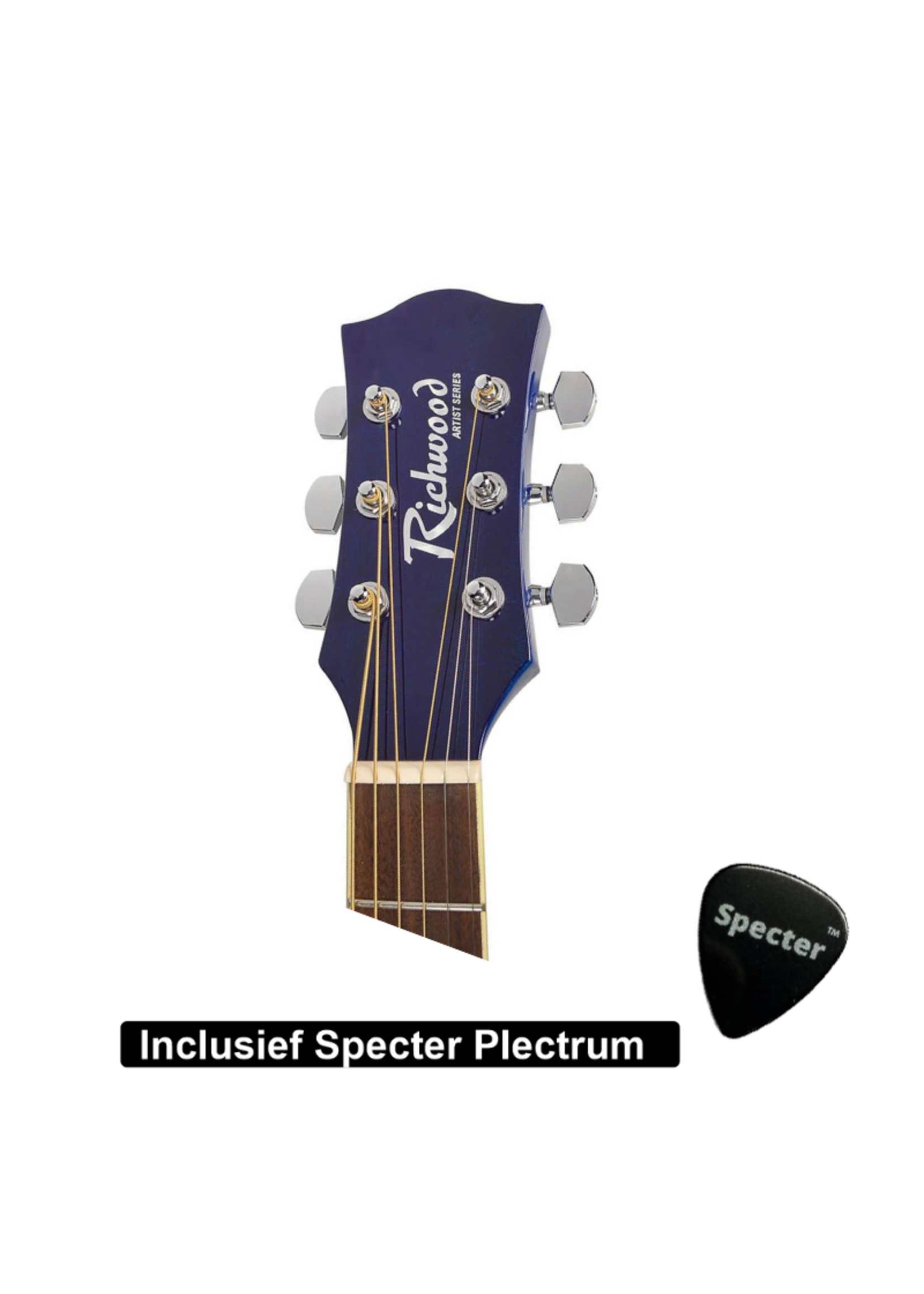 Richwood  Akoestische Gitaar Artist Series met Plectrum | Gitaar | Akoestisch | Gitaar met accessoires