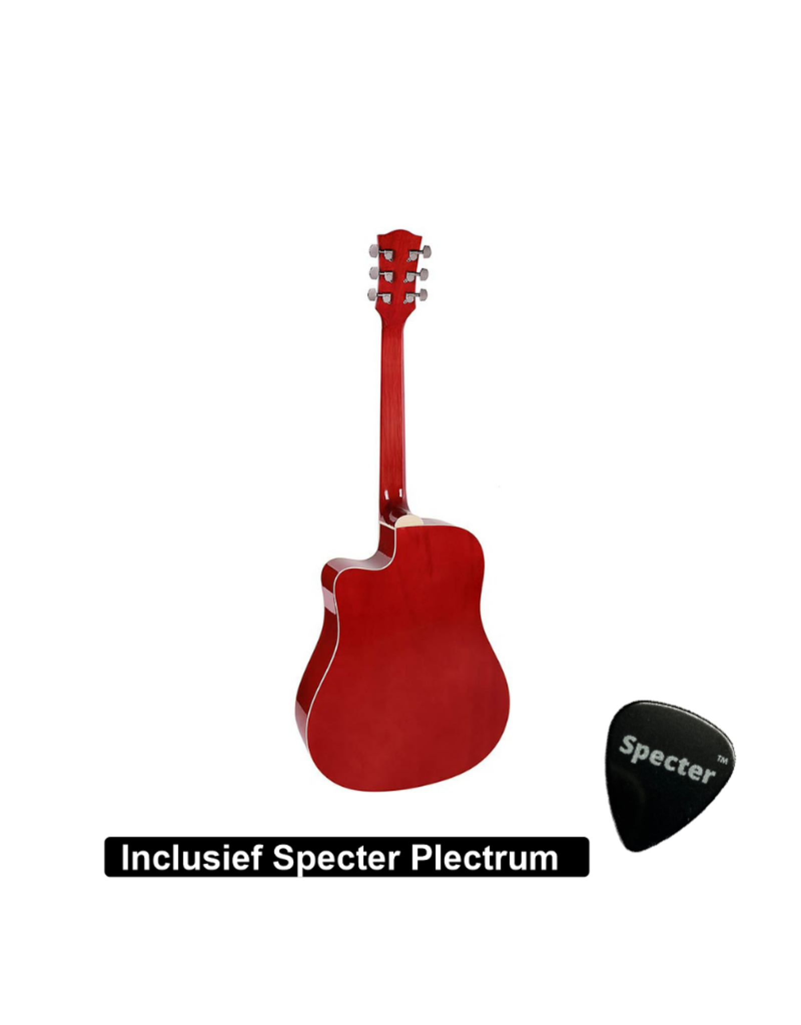 Richwood  Semi Akoestische Elektrische Gitaar Artist Series met Plectrum | Ingebouwde Tuner / Stemapparaat | Gitaar | Akoestisch | Elektrisch |Gitaar met accessoires